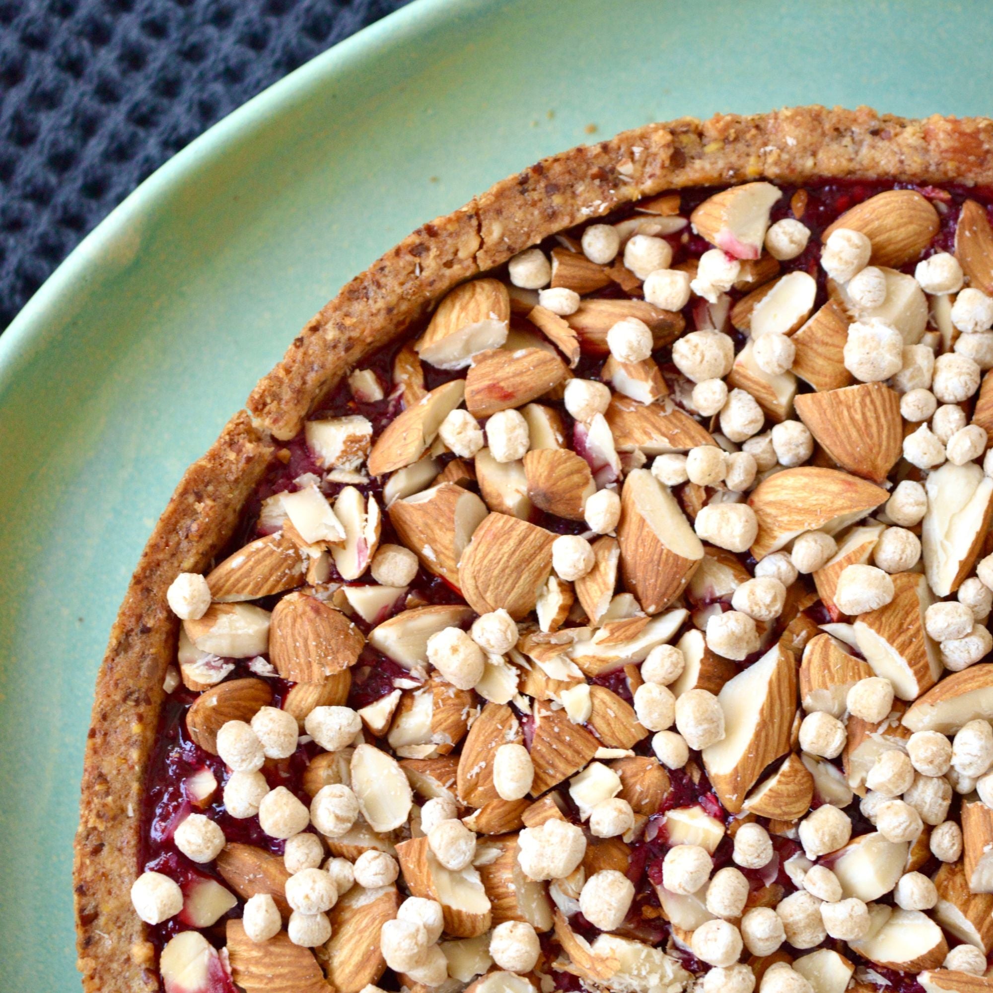 Tarta Crumble de Frambuesa