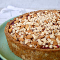 Tarta Crumble de Frambuesa